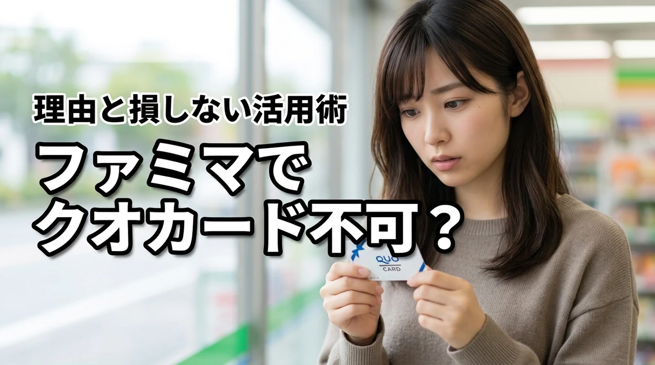 クオカードがファミマで使えないのはなぜ？終了した背景と損をしない活用術を紹介